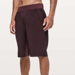 Lululemon Athletica Men's Dark Maroon Athletic Shorts